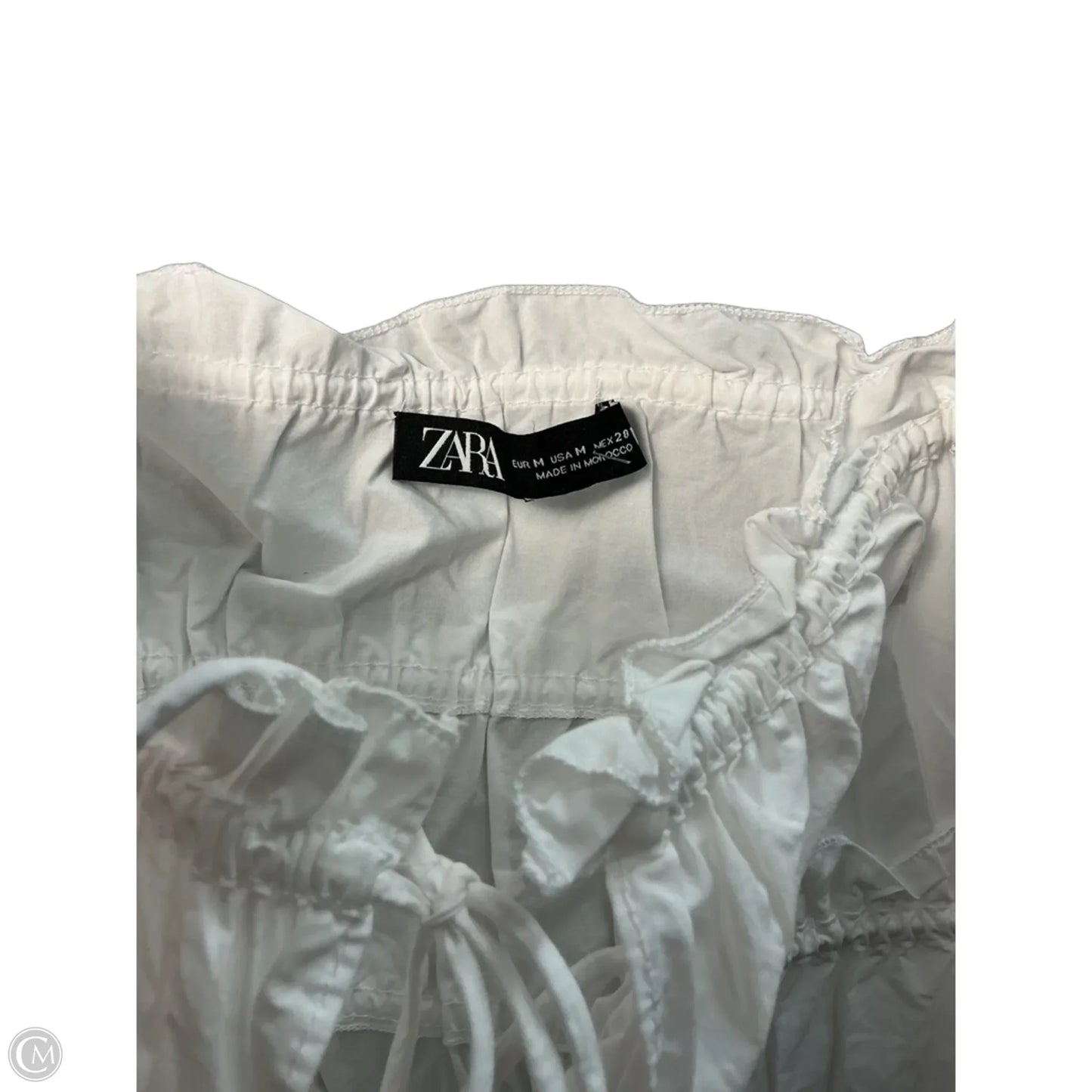 Top Sleeveless By Zara In White, Size: M