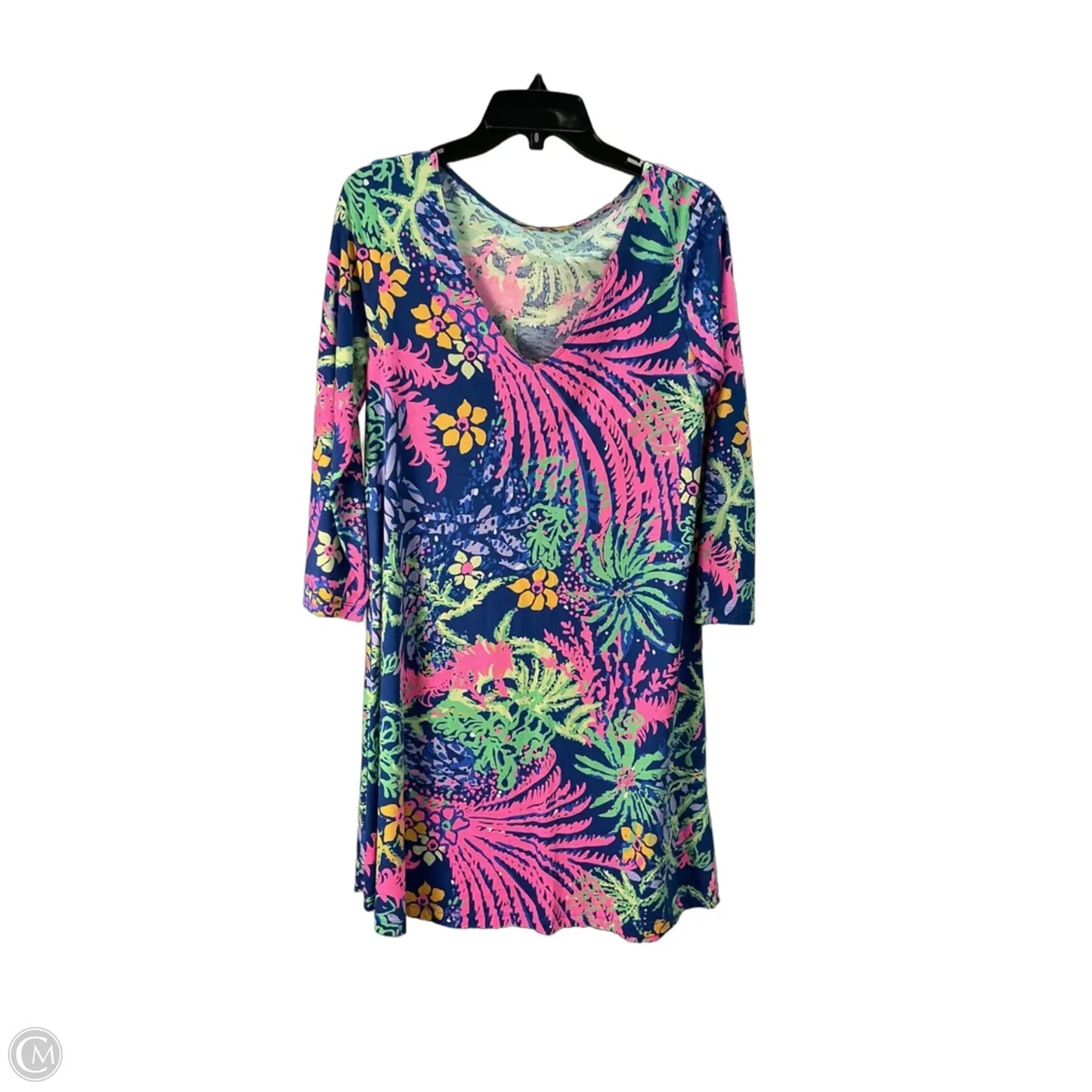 Dress Designer By Lilly Pulitzer In Blue & Pink, Size: M
