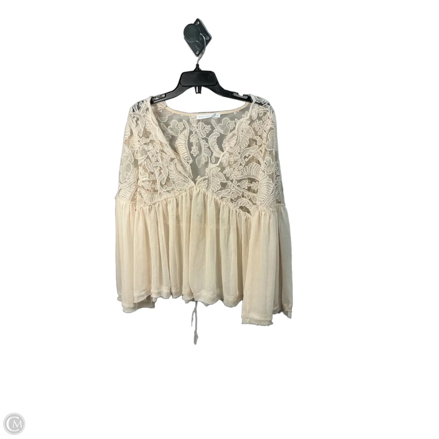 Top Long Sleeve By Altard State In Cream, Size: S