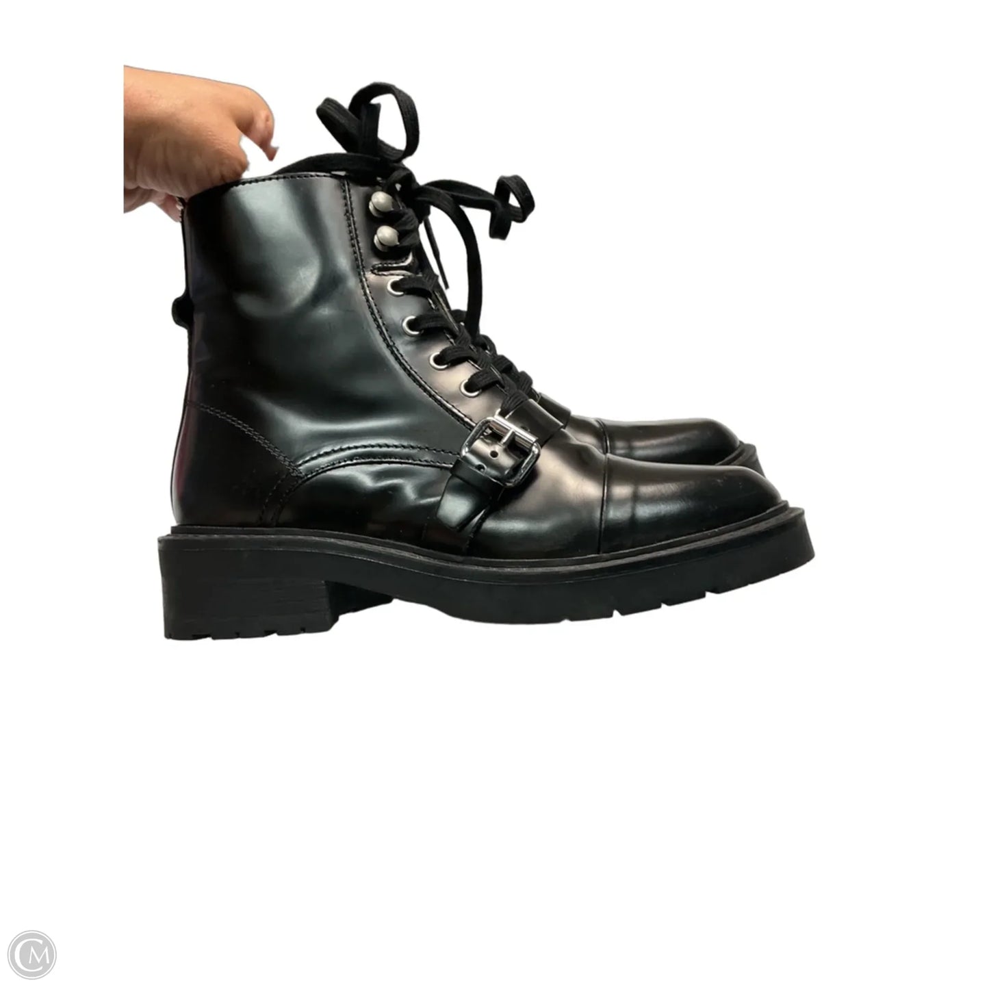 Boots Designer By All Saints In Black, Size: 7.5