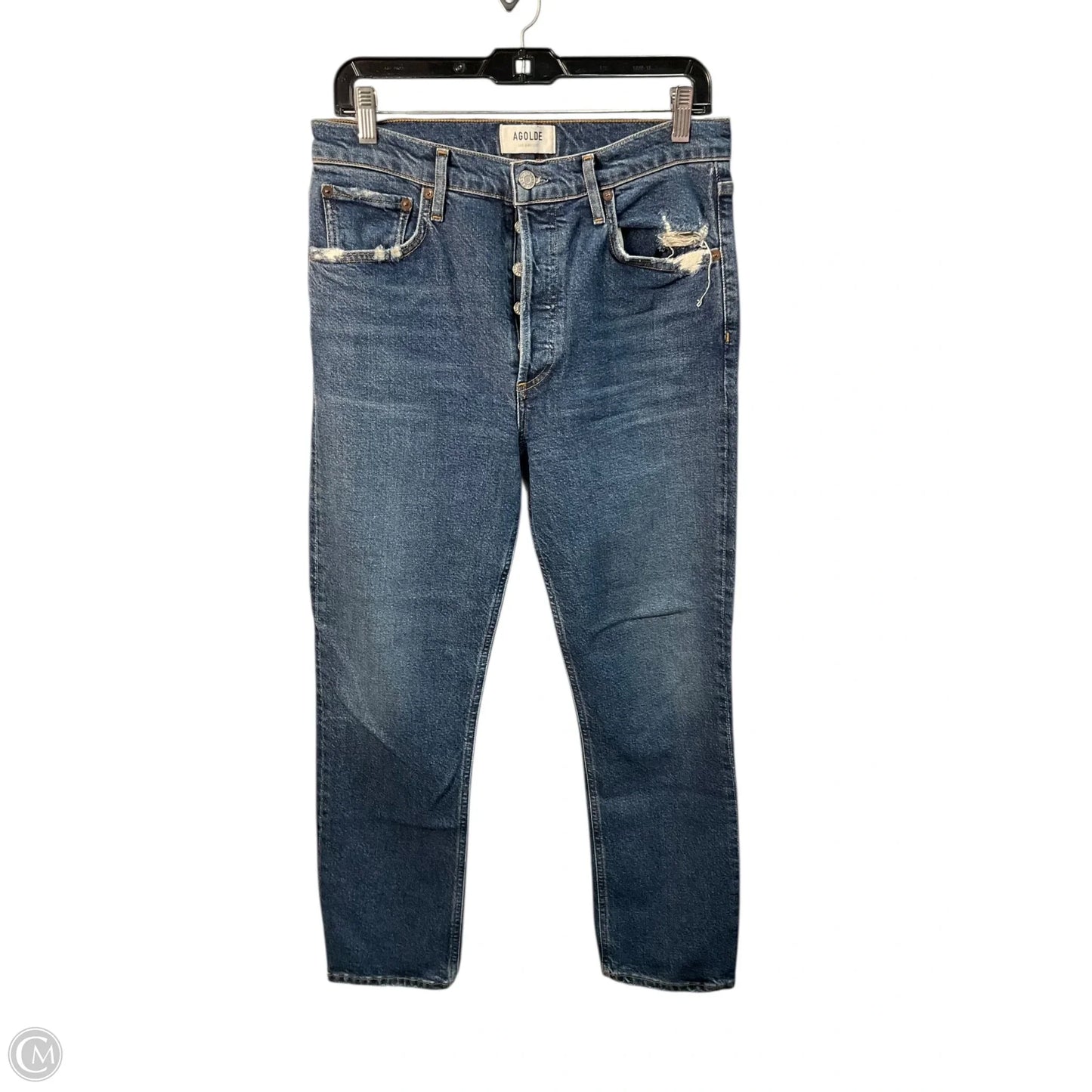 Jeans Straight By Agolde In Blue, Size: 6