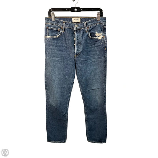 Jeans Straight By Agolde In Blue, Size: 6