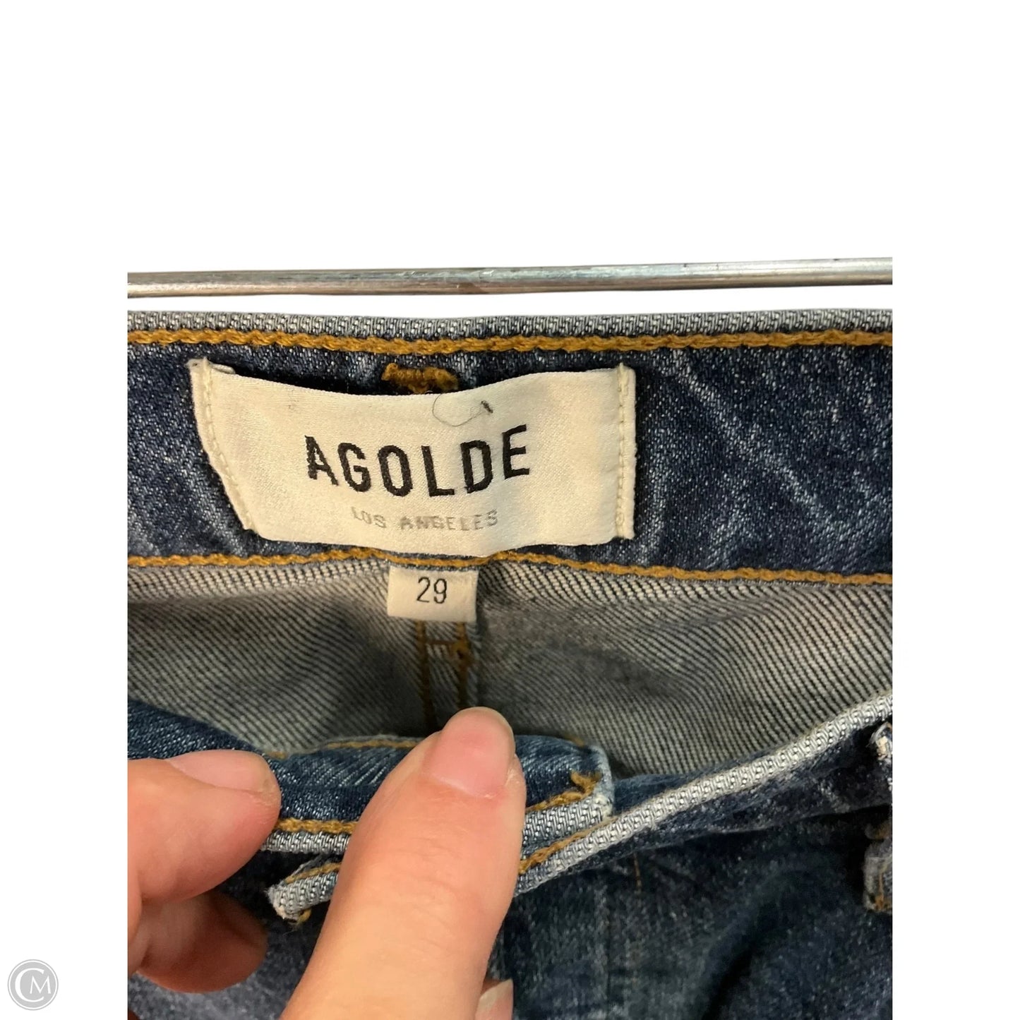 Jeans Straight By Agolde In Blue, Size: 6