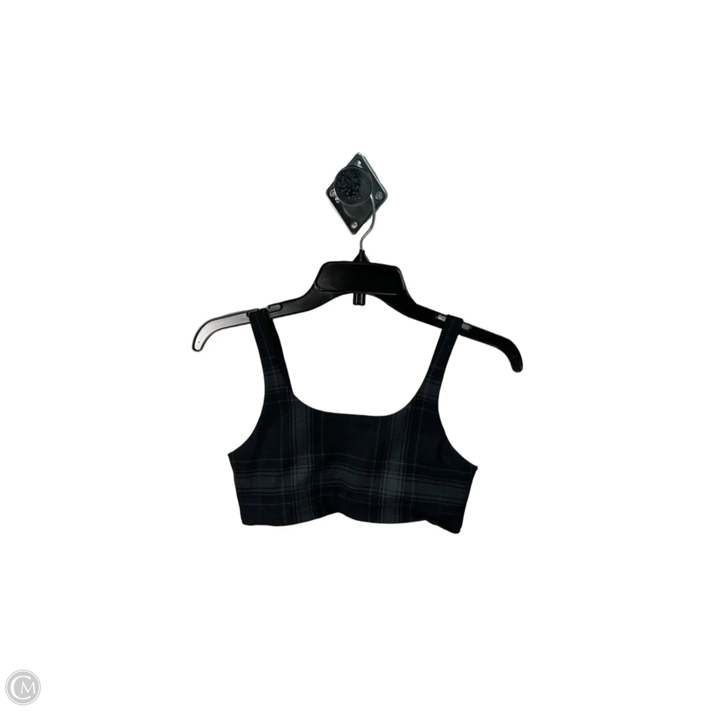 Athletic Bra By Alo In Black & Grey, Size: S