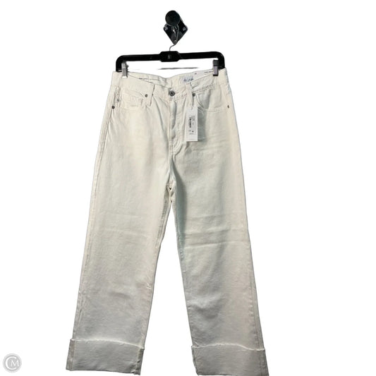 Jeans Wide Leg By Ag Jeans In White, Size: 6
