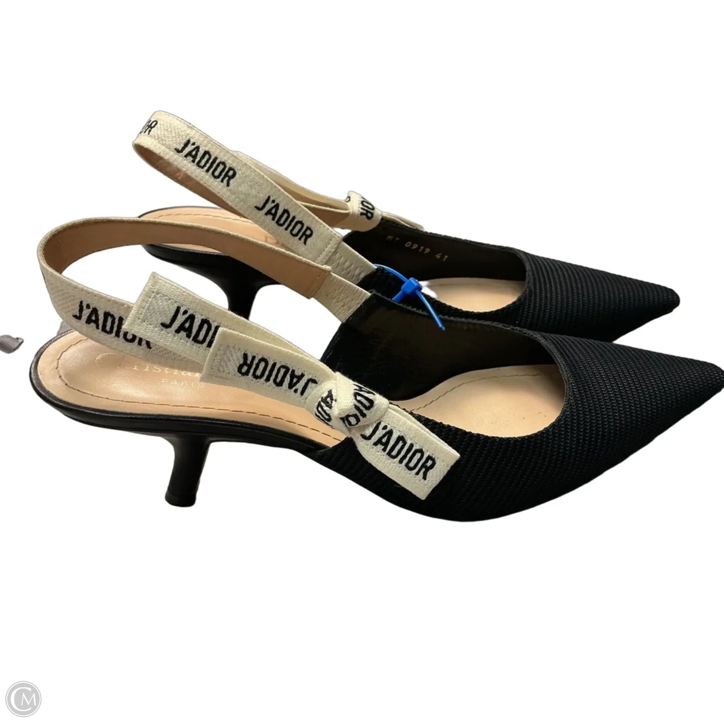 Shoes Luxury Designer By Dior In Black & White, Size: 10