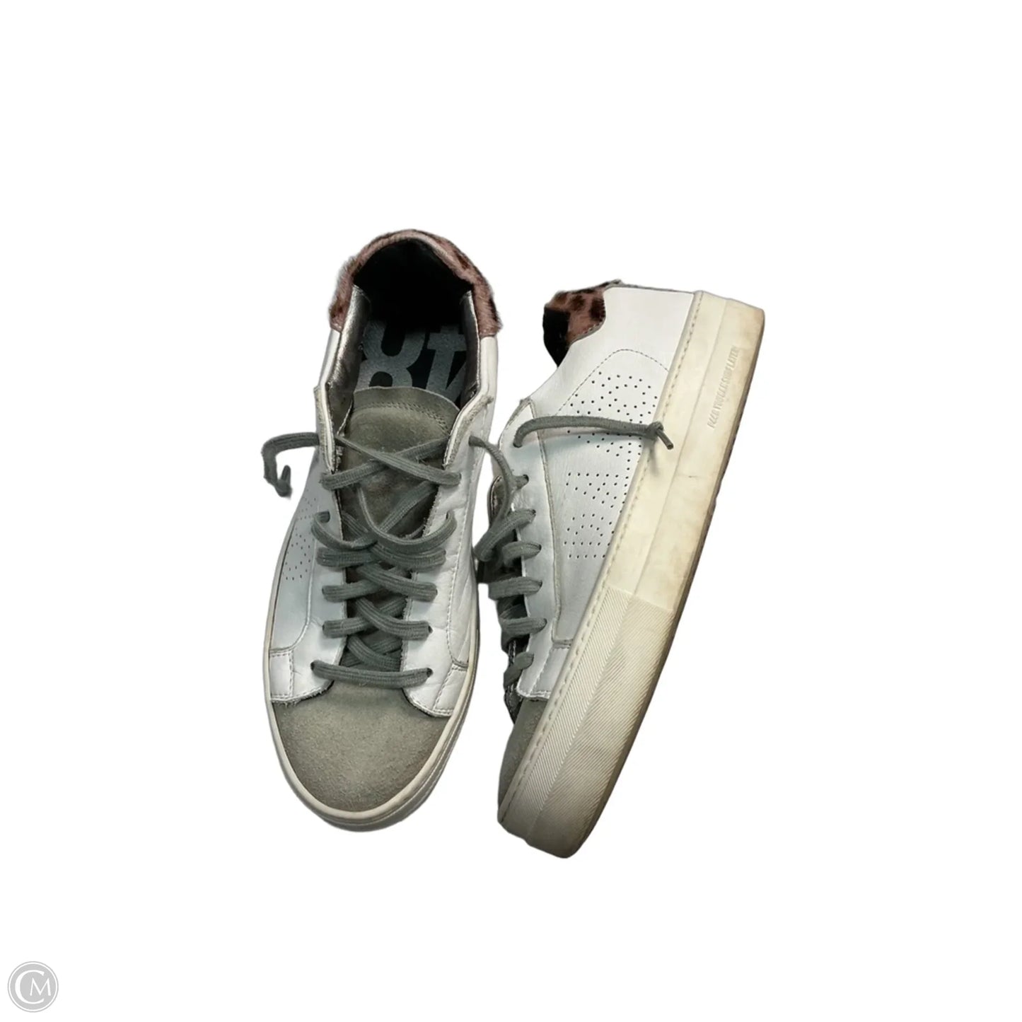 Shoes Sneakers By P448 In Grey & White, Size: 10