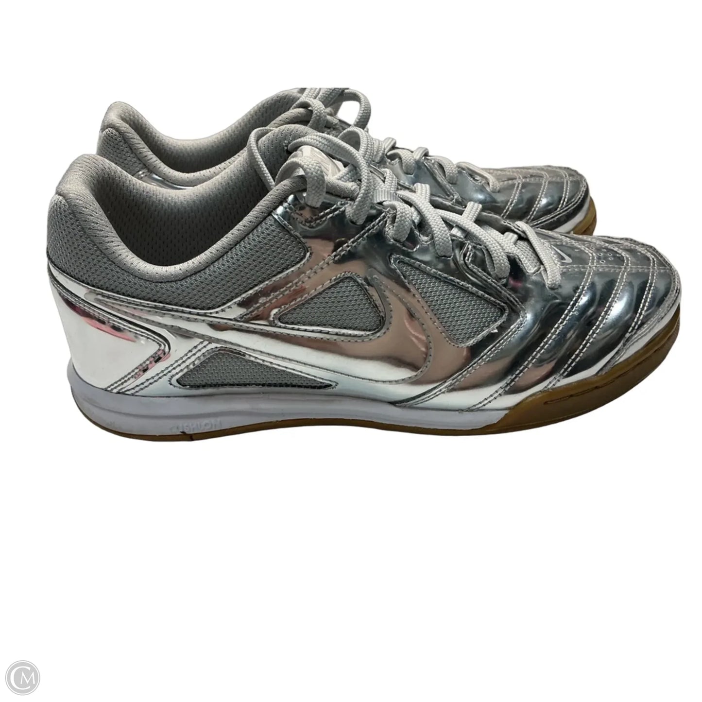 Shoes Athletic By Nike In Silver, Size: 8