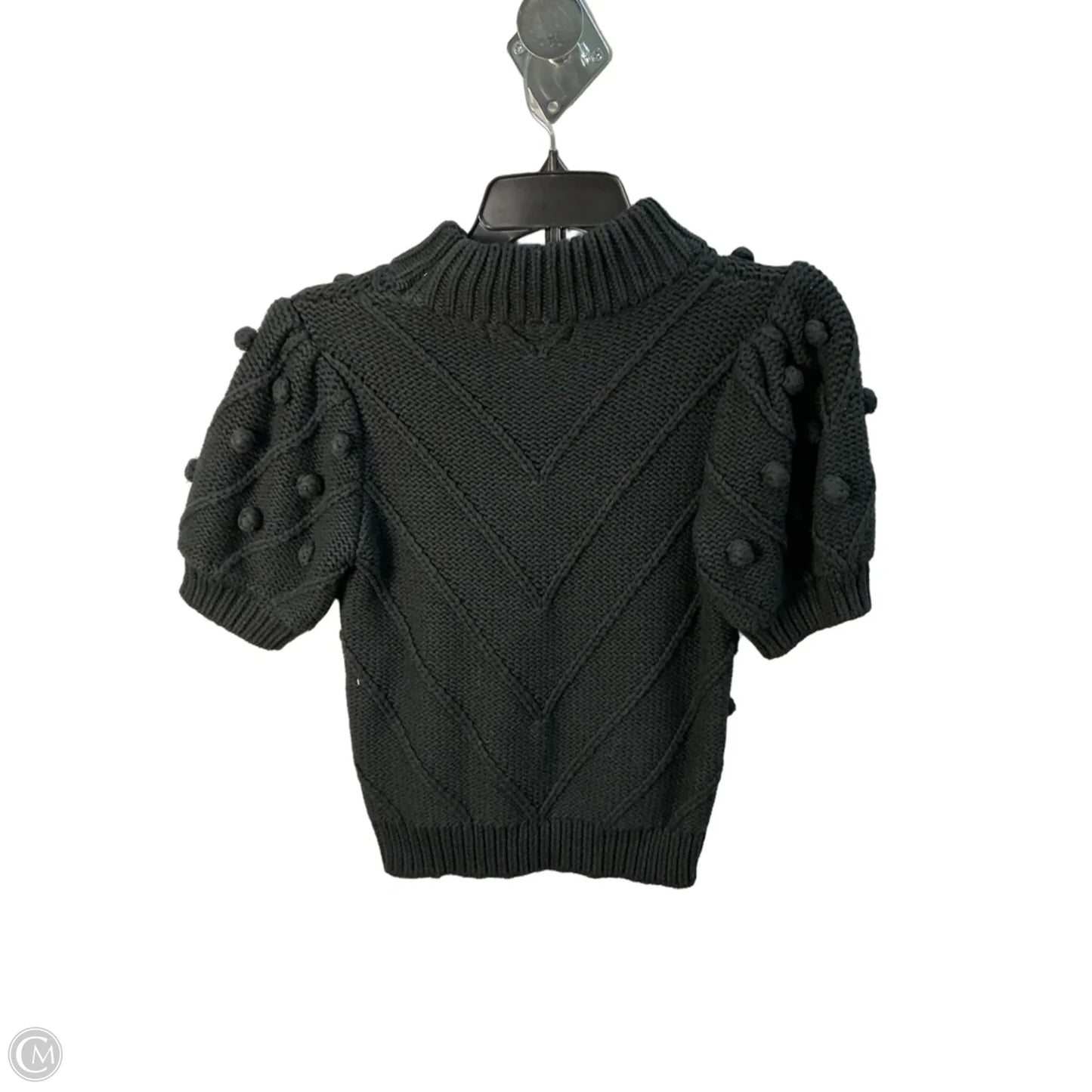 Sweater Short Sleeve By English Factory In Black, Size: Xs