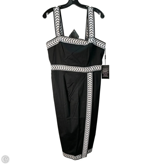 Dress Party Long By White House Black Market In Black & White, Size: L