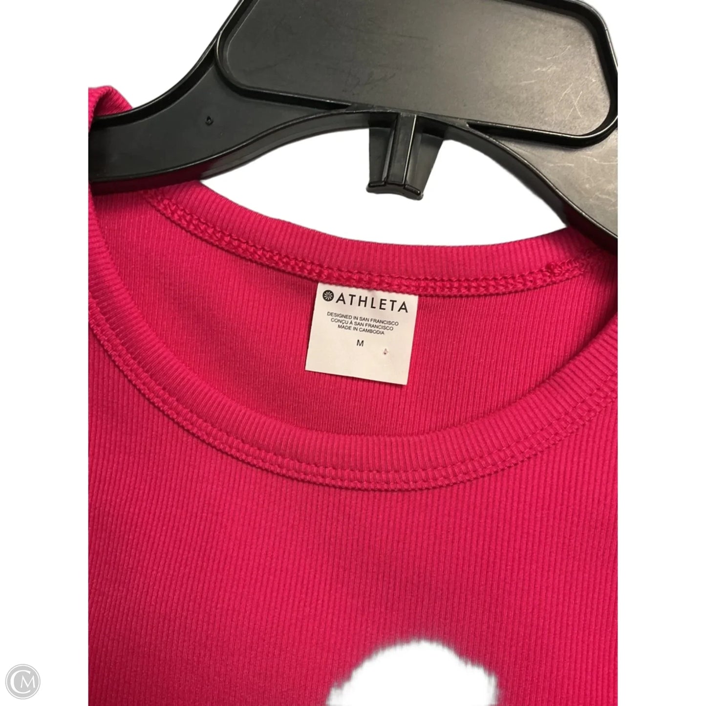 Top Short Sleeve Basic By Athleta In Pink, Size: M