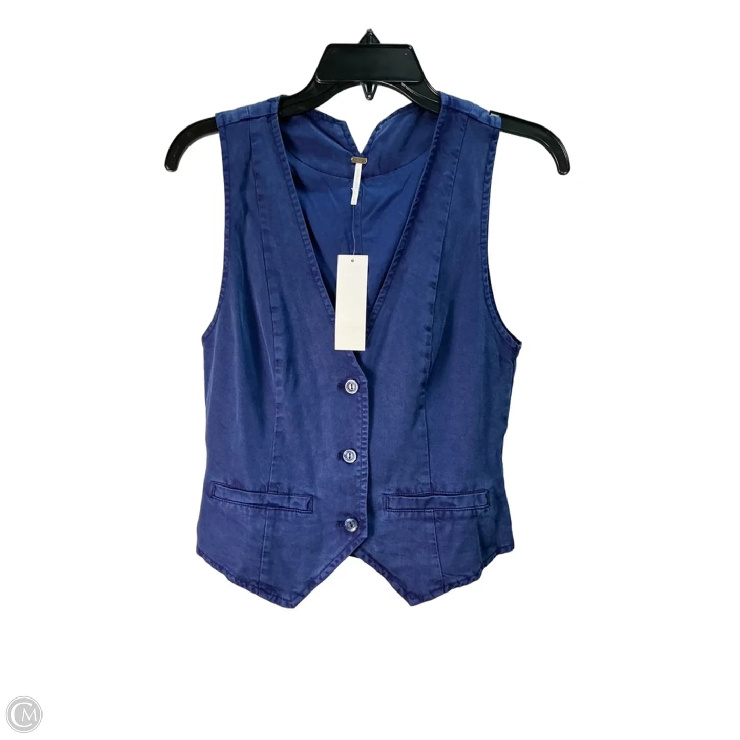 Top Sleeveless By Cmc In Blue, Size: S
