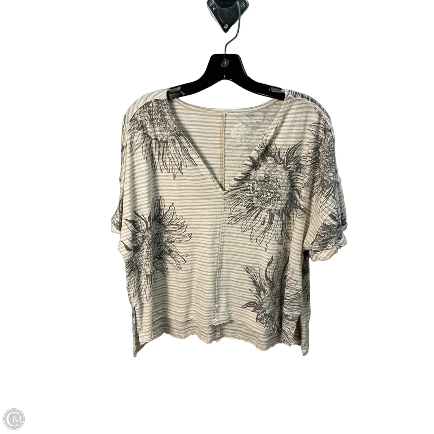 Top Short Sleeve By Pilcro In Beige, Size: S