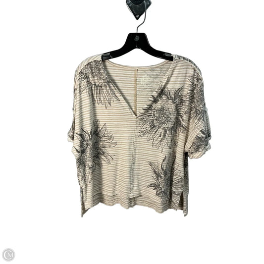 Top Short Sleeve By Pilcro In Beige, Size: S