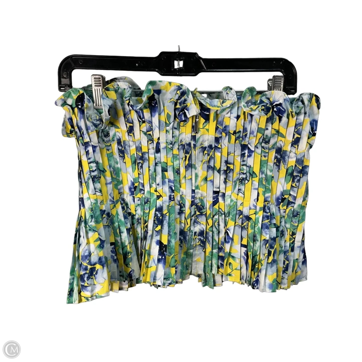 Top Sleeveless By White House Black Market In Green & Yellow, Size: S
