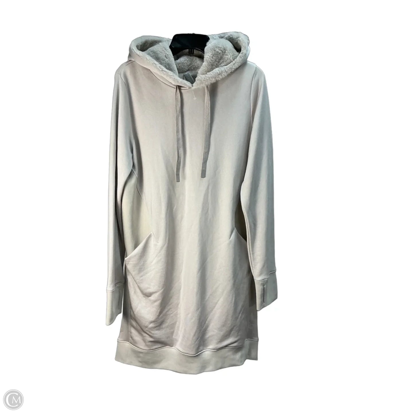 Athletic Sweatshirt Hoodie By Athleta In Grey, Size: L