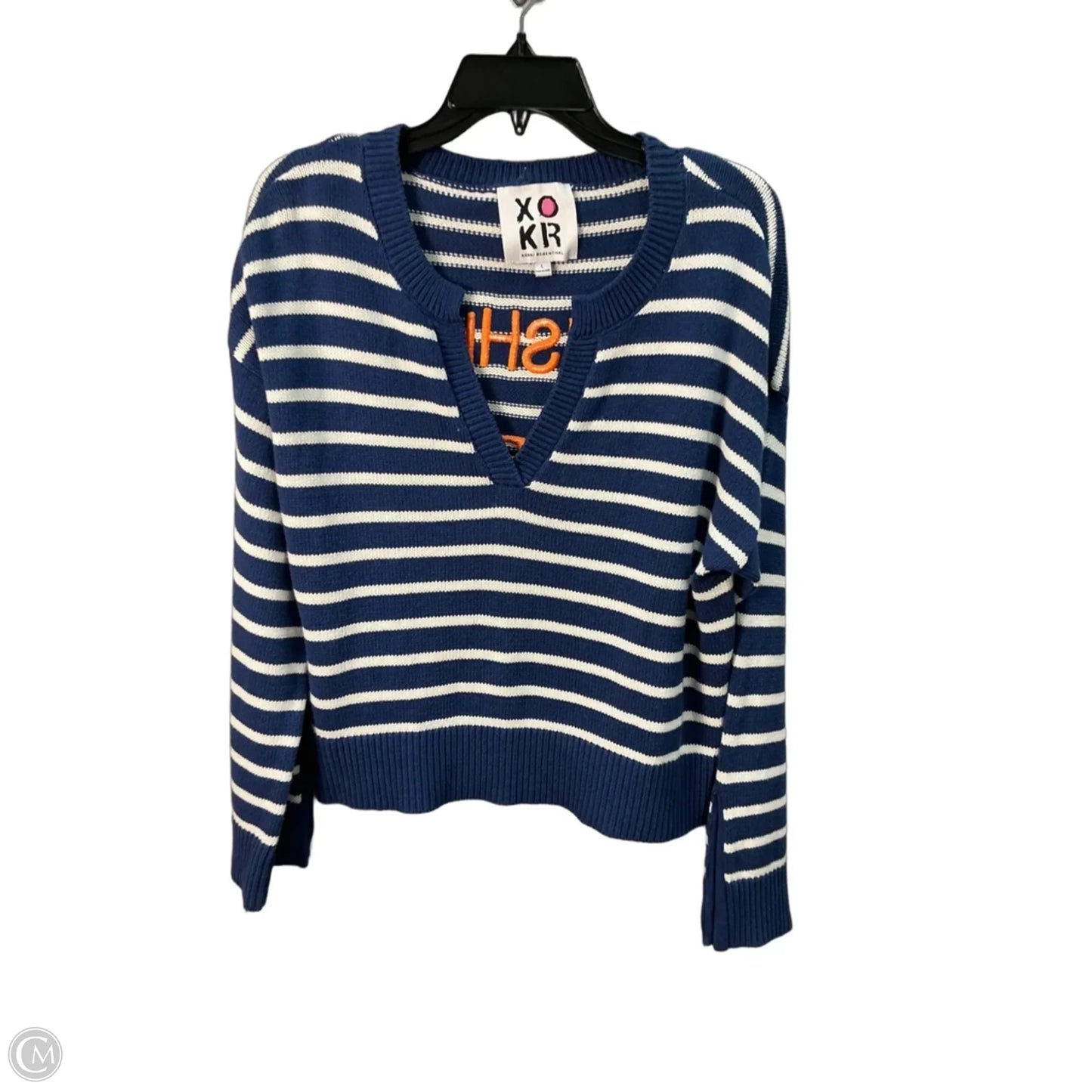 Sweater By Kerri Rosenthal In Striped Pattern, Size: L