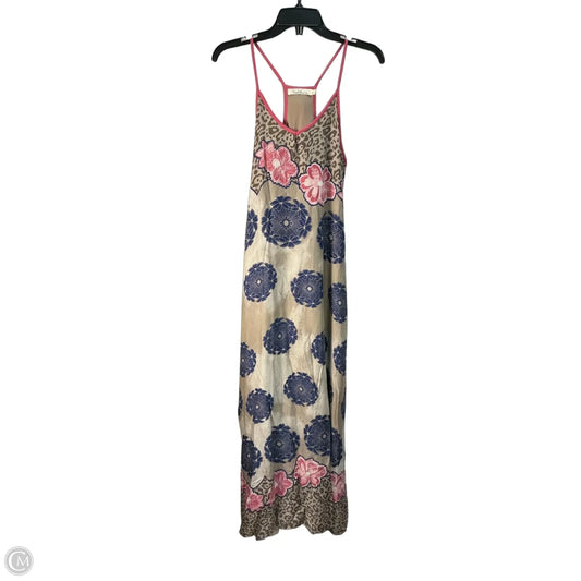 Dress Party Long By Solitaire In Blue & Tan, Size: S