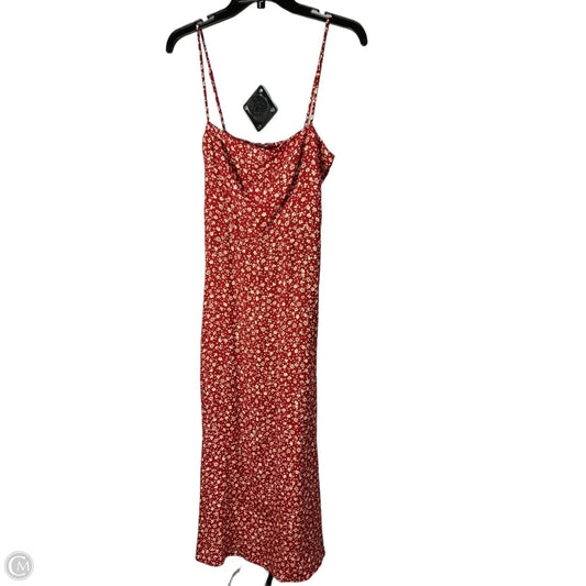 Dress Party Long By Reformation In Red & Tan, Size: S