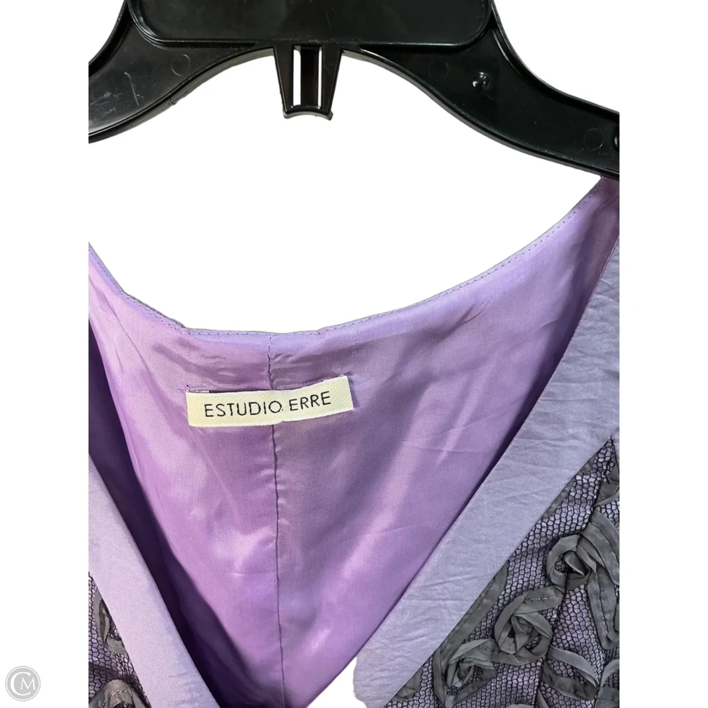 Top Sleeveless By Cmc In Grey & Purple, Size: M