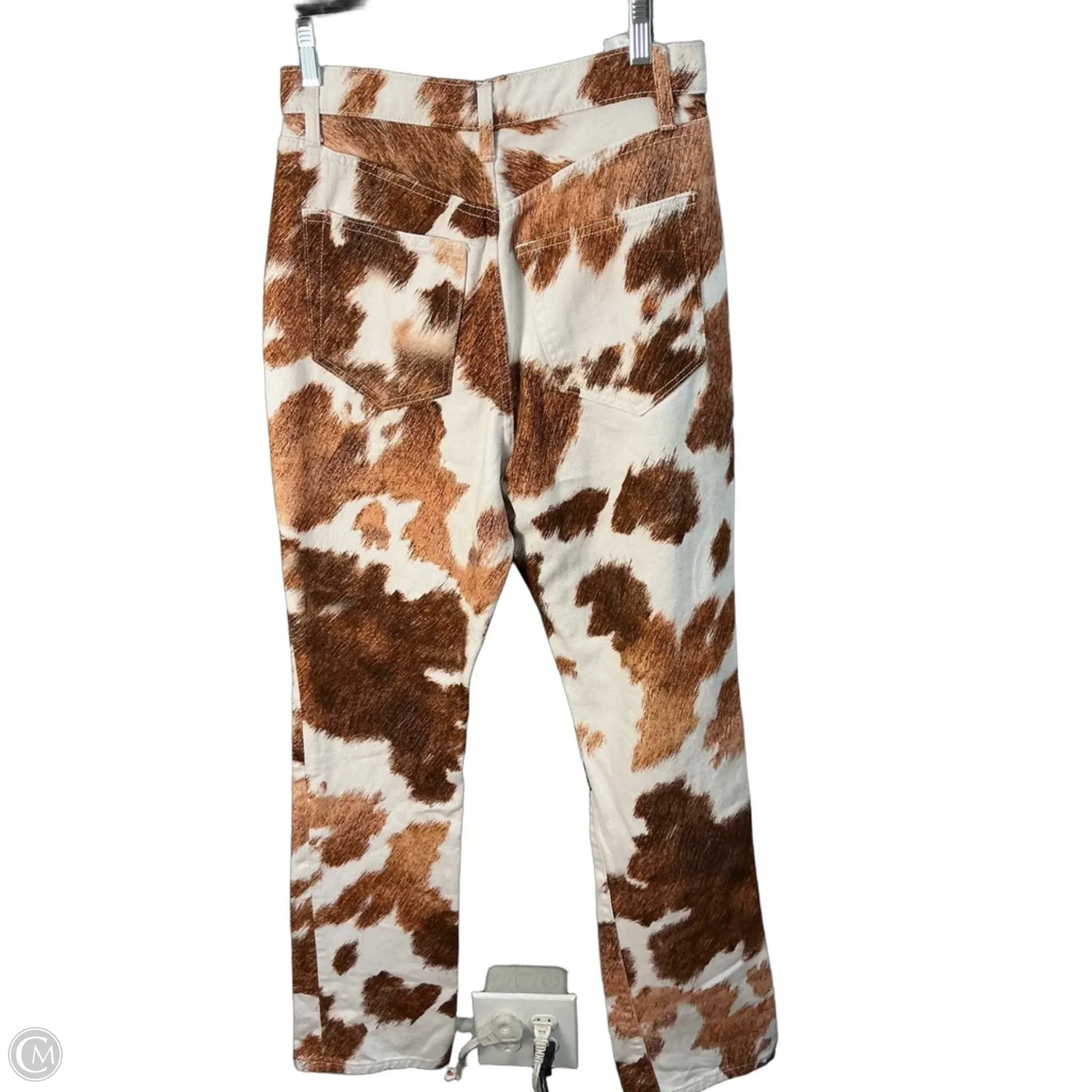 Jeans Straight By Cmc In Brown & Cream, Size: 4