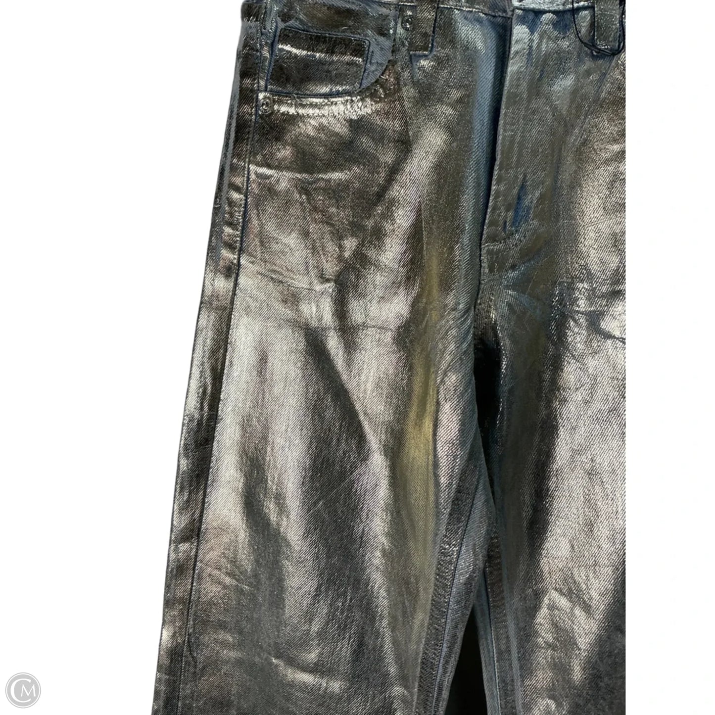 Jeans Boot Cut By Zara In Silver, Size: 0