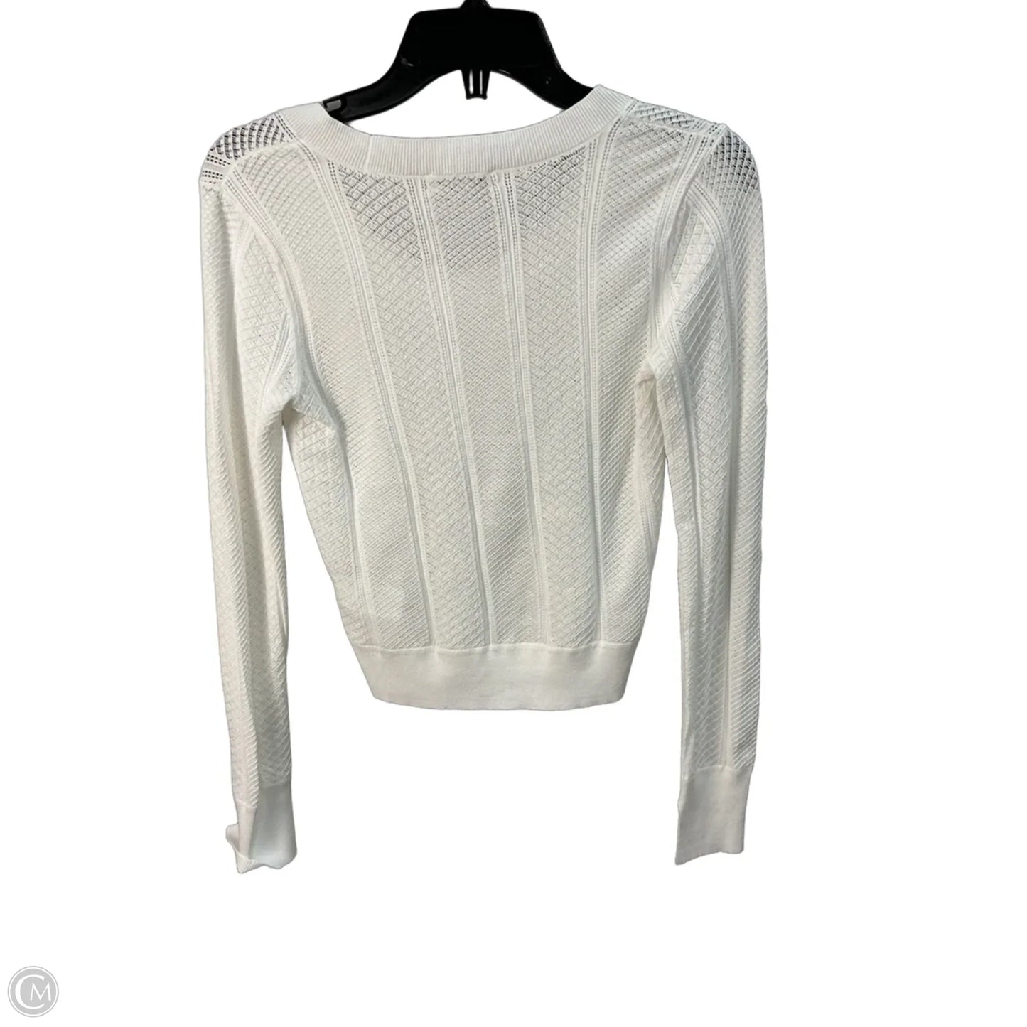 Top Long Sleeve By Madewell In White, Size: S