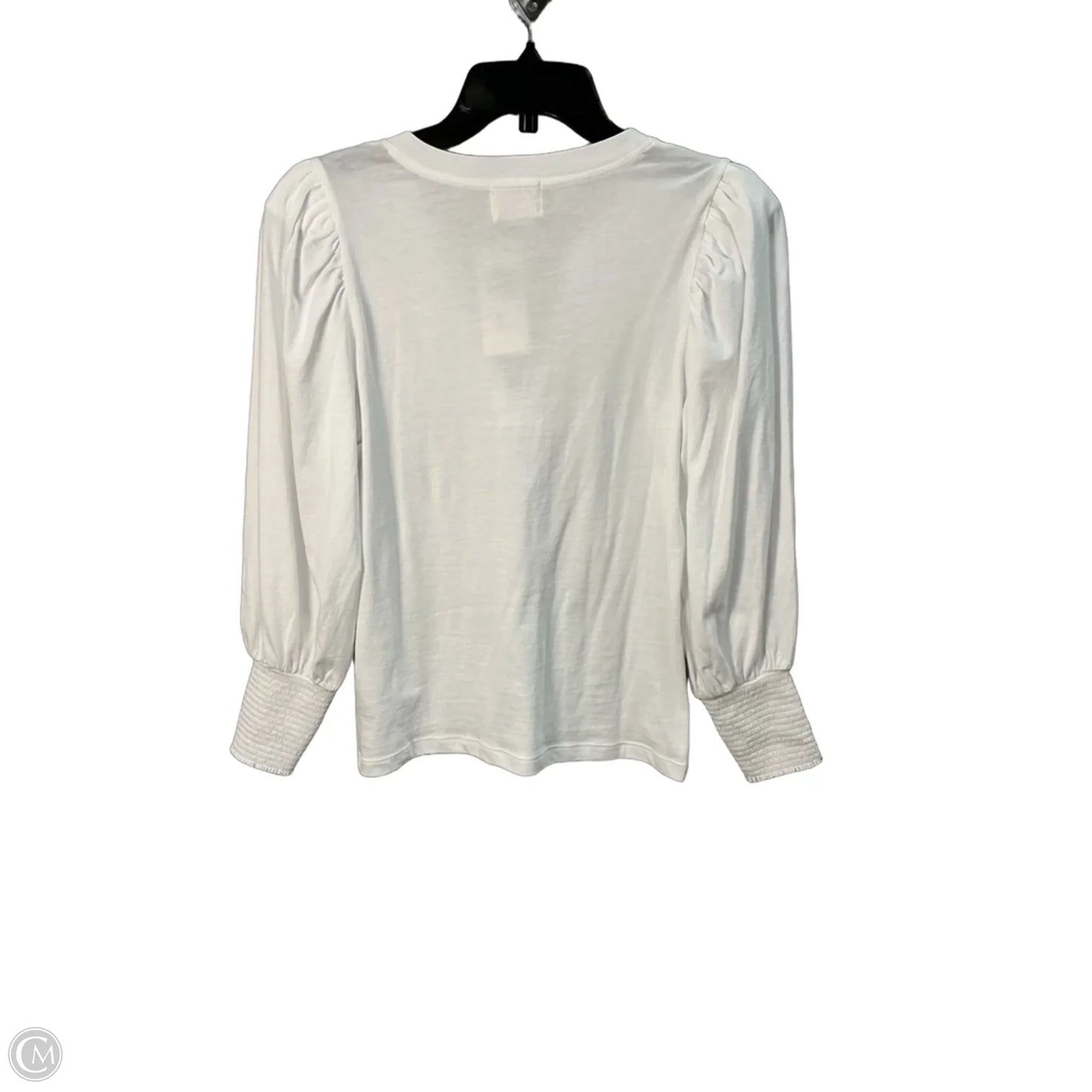 Top Long Sleeve By Evereve In White, Size: S