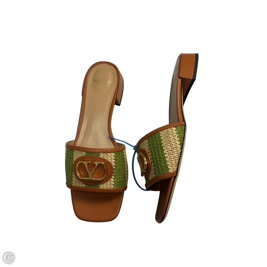 Sandals Luxury Designer By Valentino-garavani In Brown, Size: 8