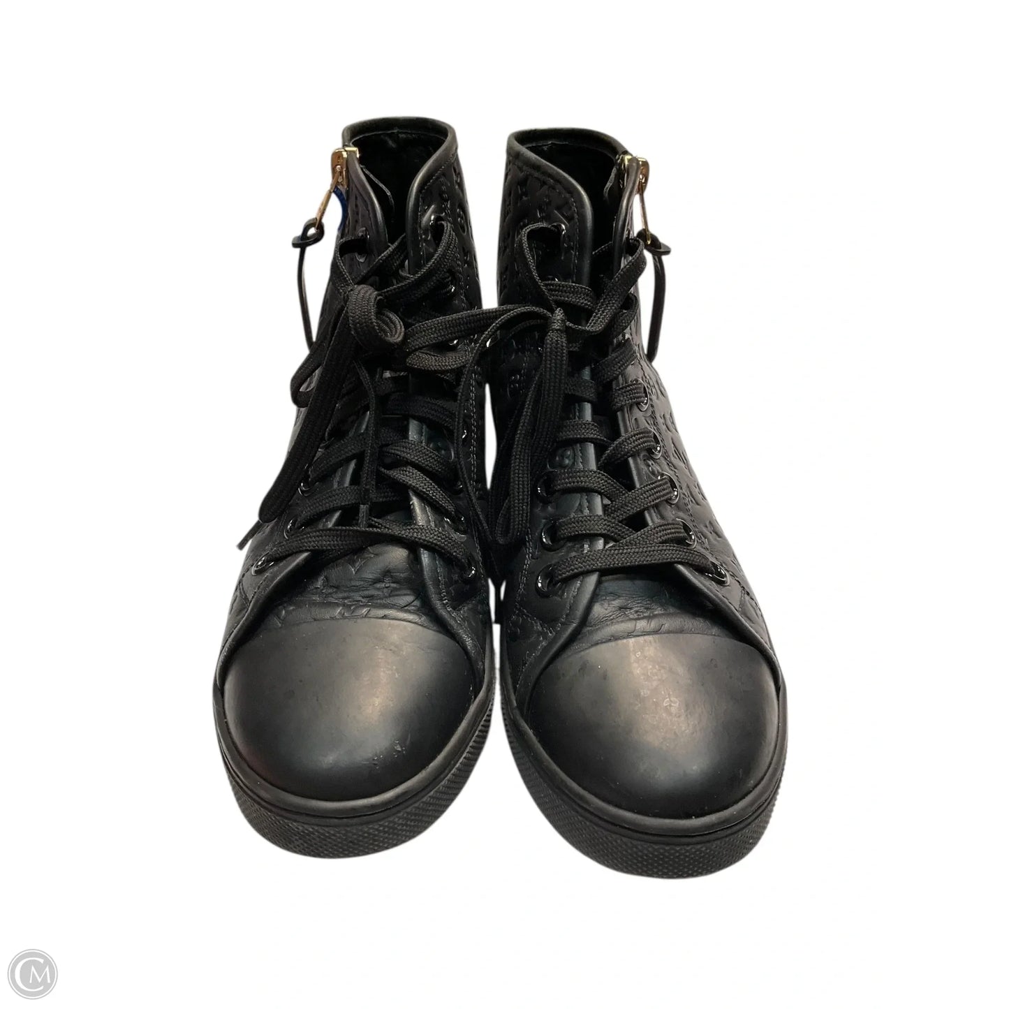 Shoes Luxury Designer By Louis Vuitton In Black, Size: 6