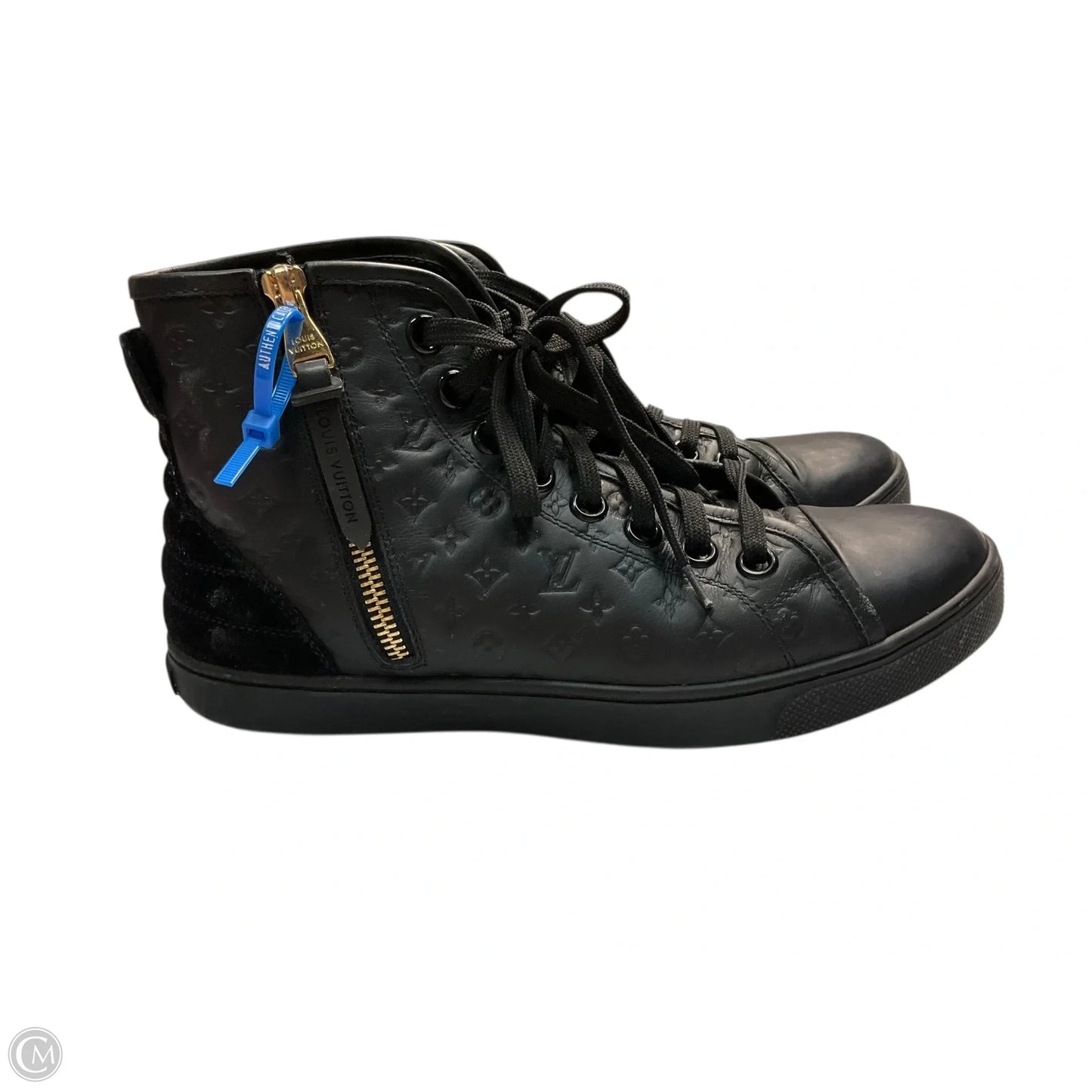 Shoes Luxury Designer By Louis Vuitton In Black, Size: 6