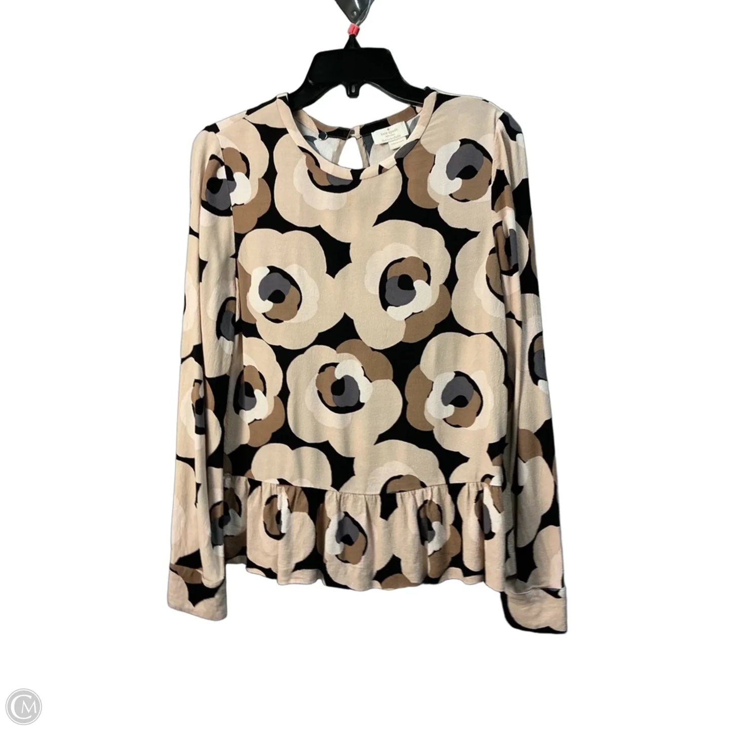 Top Long Sleeve Designer By Kate Spade In Floral Print, Size: S