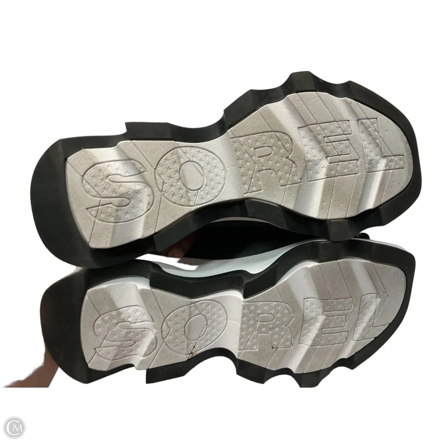 Sandals Heels Block By Sorel In Black, Size: 8.5