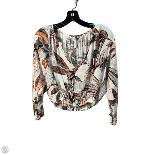 Top Long Sleeve By Rachel Pally In Floral Print, Size: S