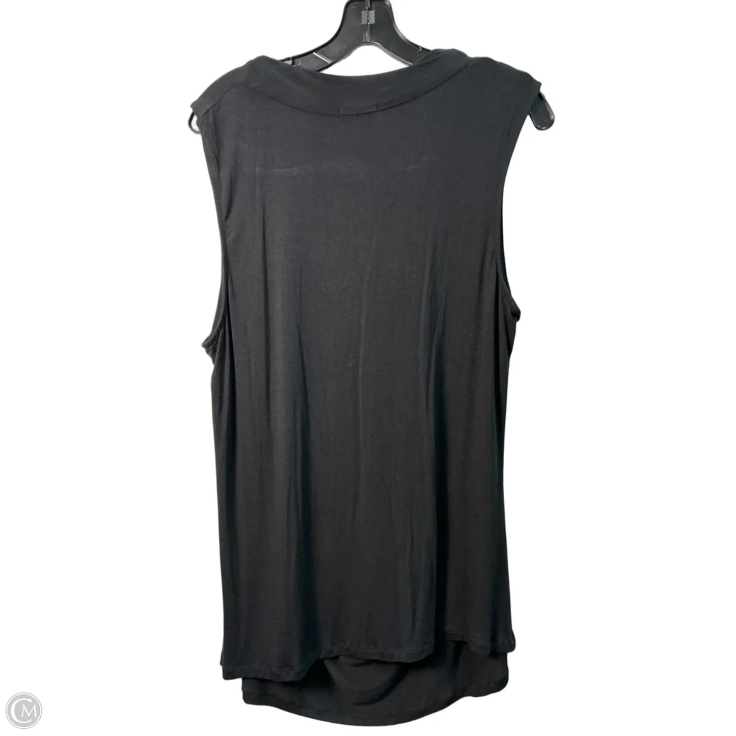 Top Sleeveless By Halogen In Black, Size: Xl
