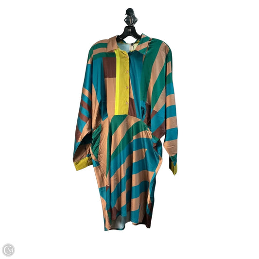 Dress Casual Midi By Express In Multi-colored, Size: Xl