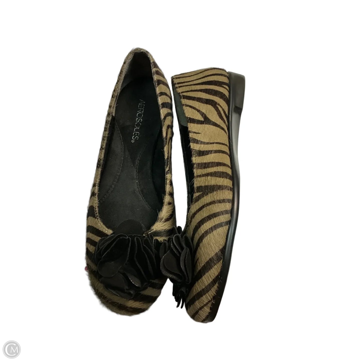 Shoes Flats By Aerosoles In Black & Brown, Size: 8