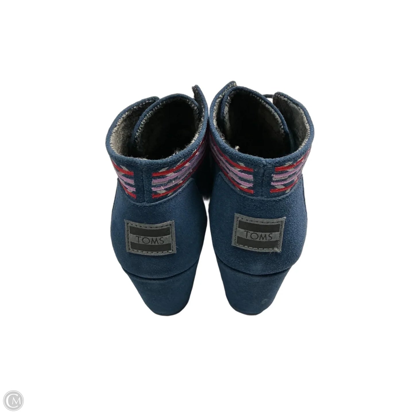 Shoes Heels Wedge By Toms In Blue, Size: 9