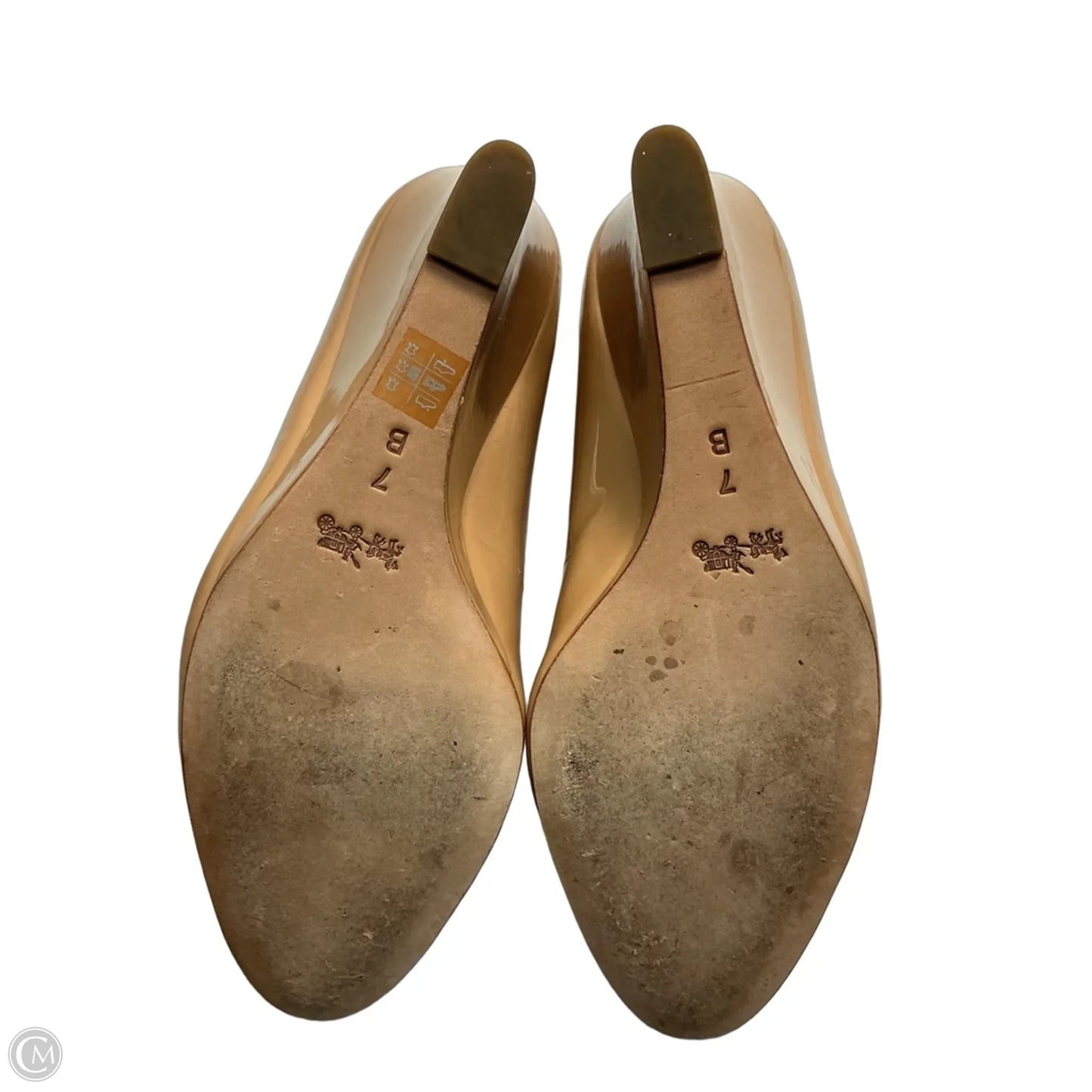 Shoes Designer By Coach In Tan, Size: 7
