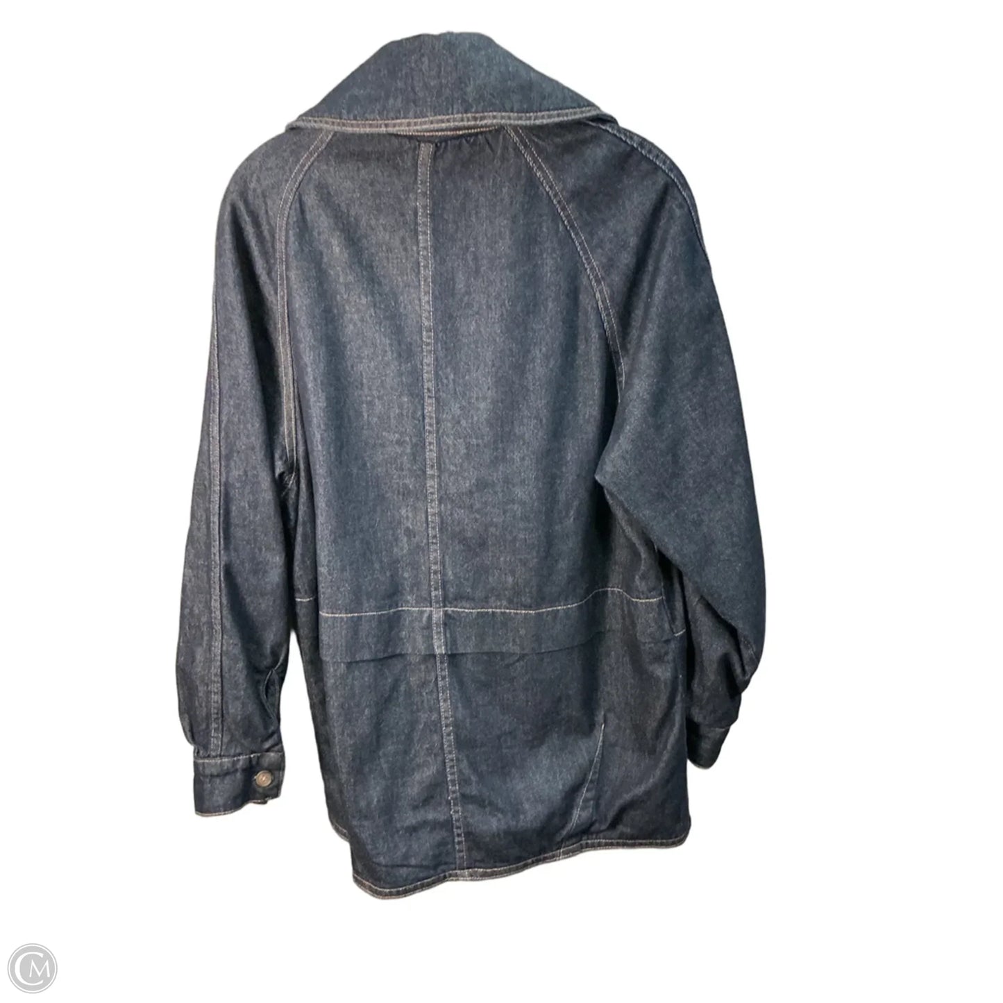 Jacket Denim By Free People In Navy, Size: M