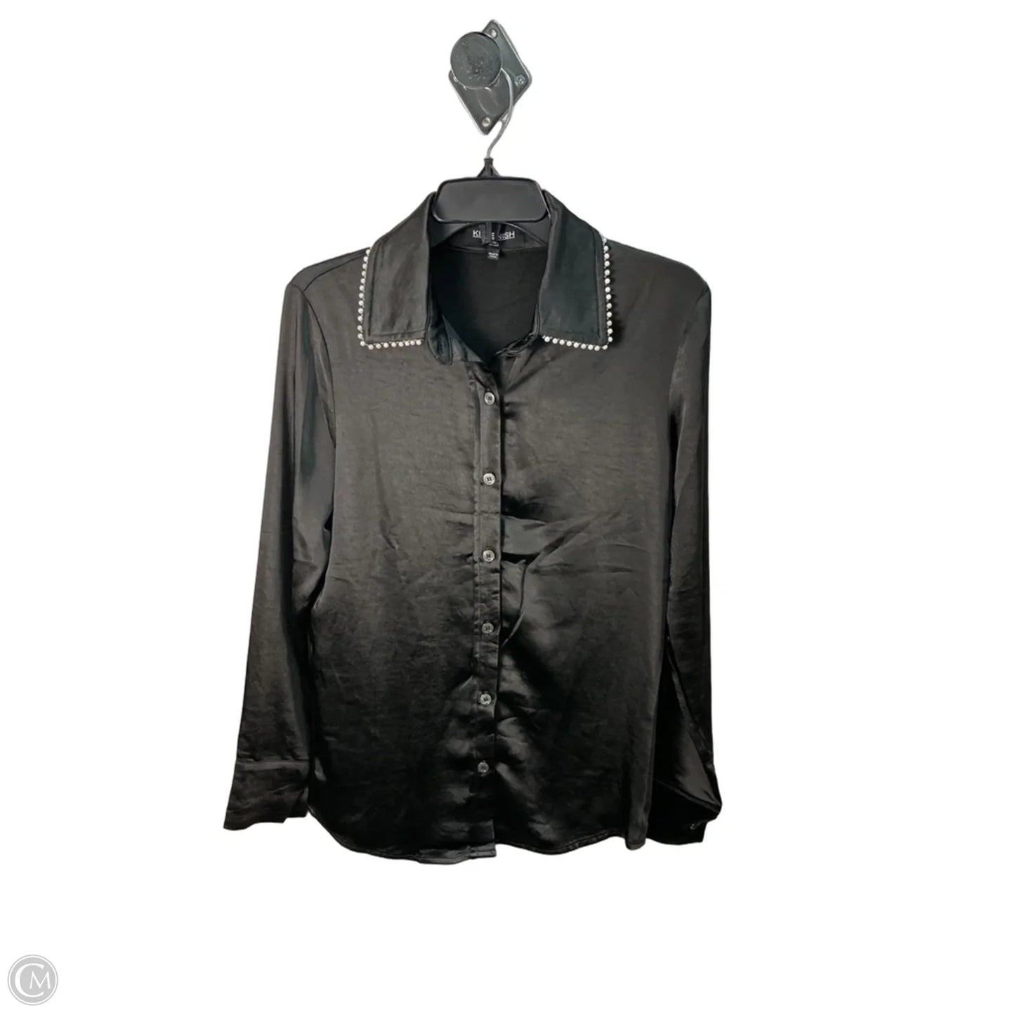 Top Long Sleeve By Kittenish In Black, Size: S