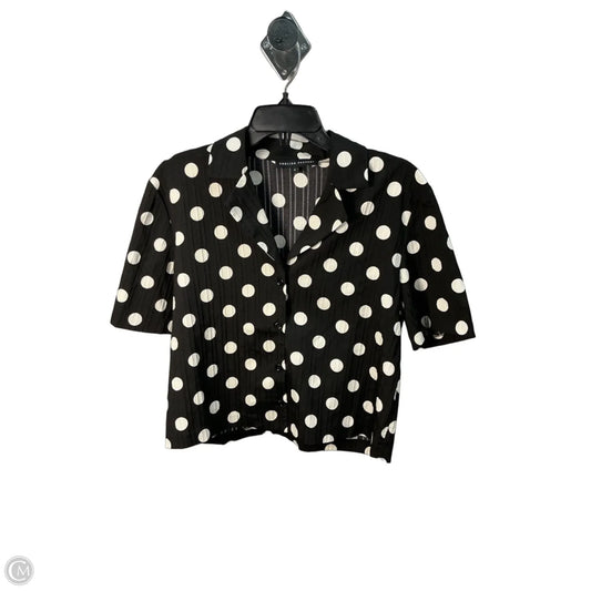 Top Short Sleeve By English Factory In Polkadot Pattern, Size: S