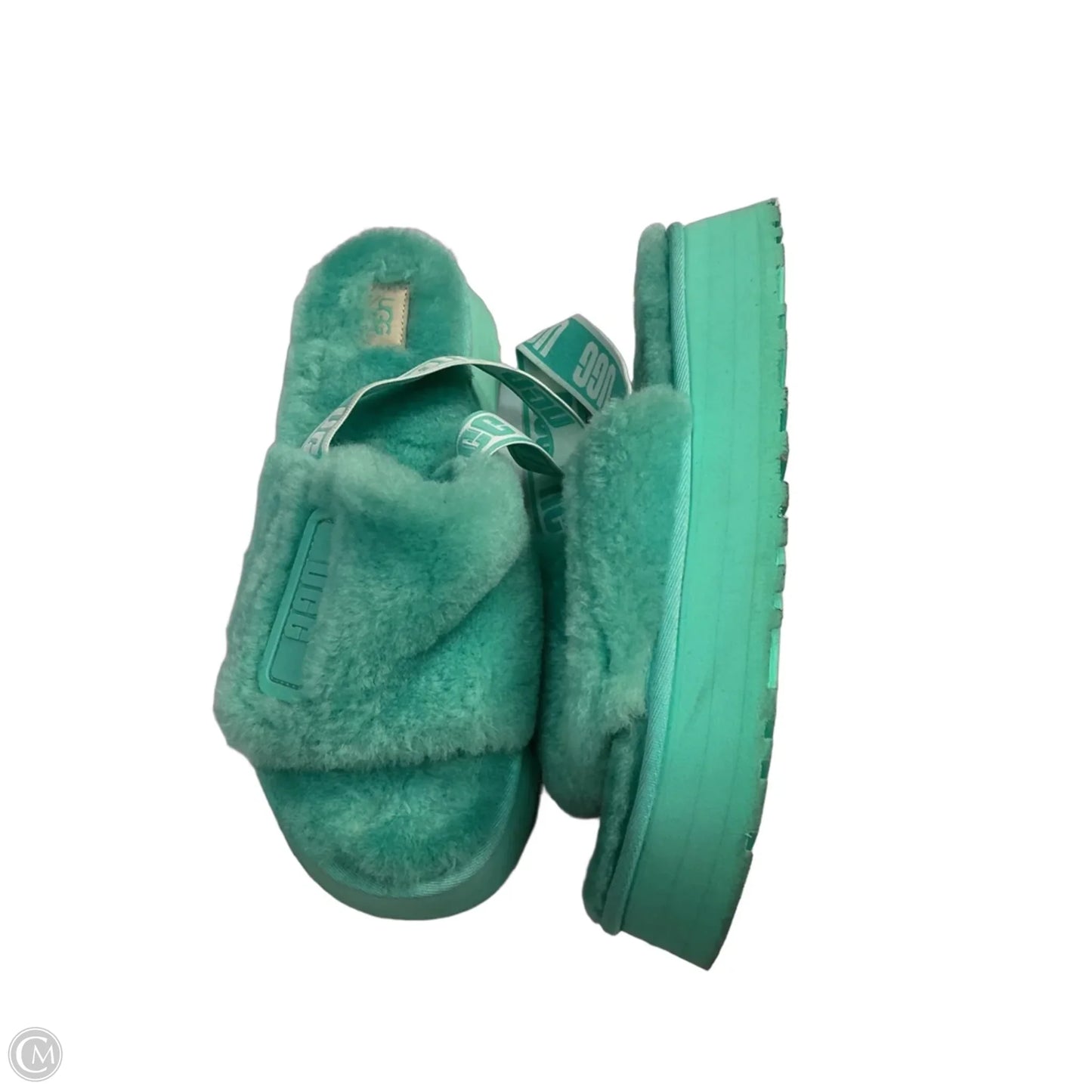 Sandals Designer By Ugg In Green, Size: 11