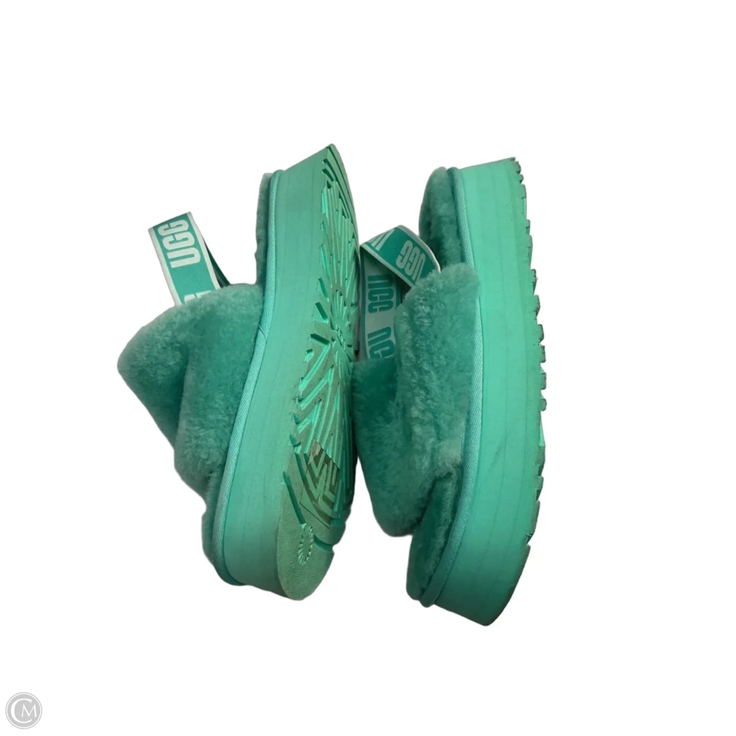 Sandals Designer By Ugg In Green, Size: 11