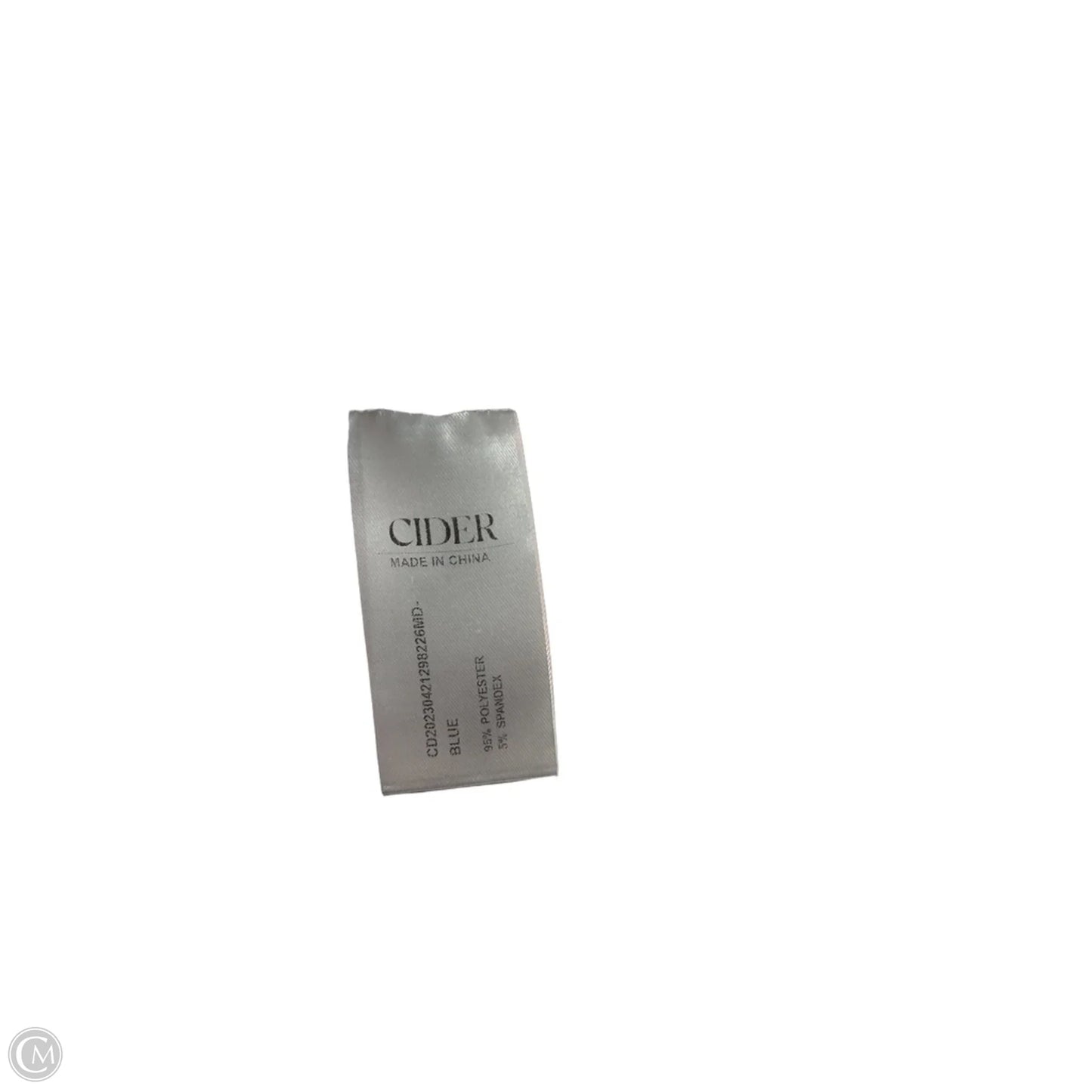 Dress Casual Midi By Cider In Blue & White, Size: L