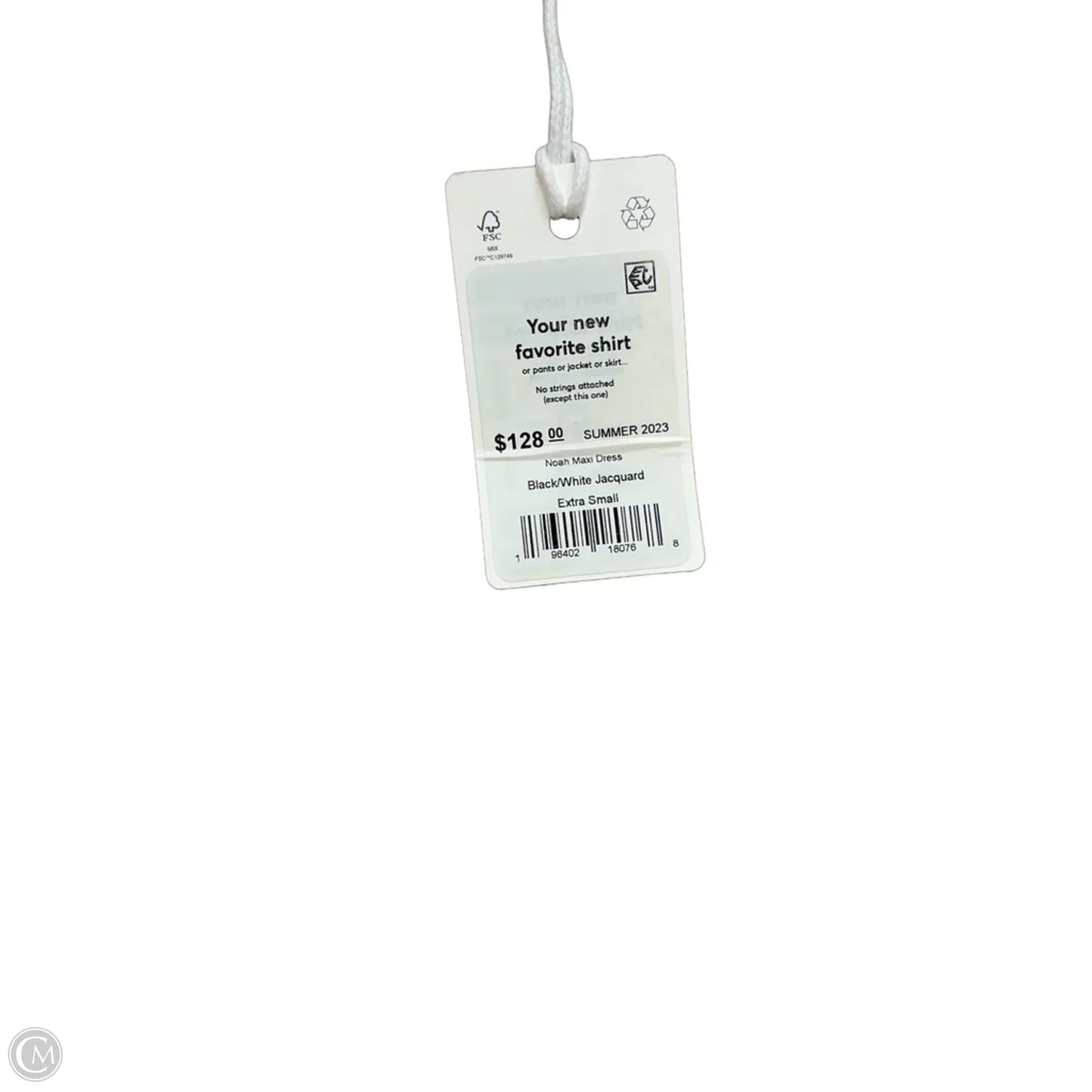 Dress Casual Midi By Marine Layer In Grey & White, Size: Xs