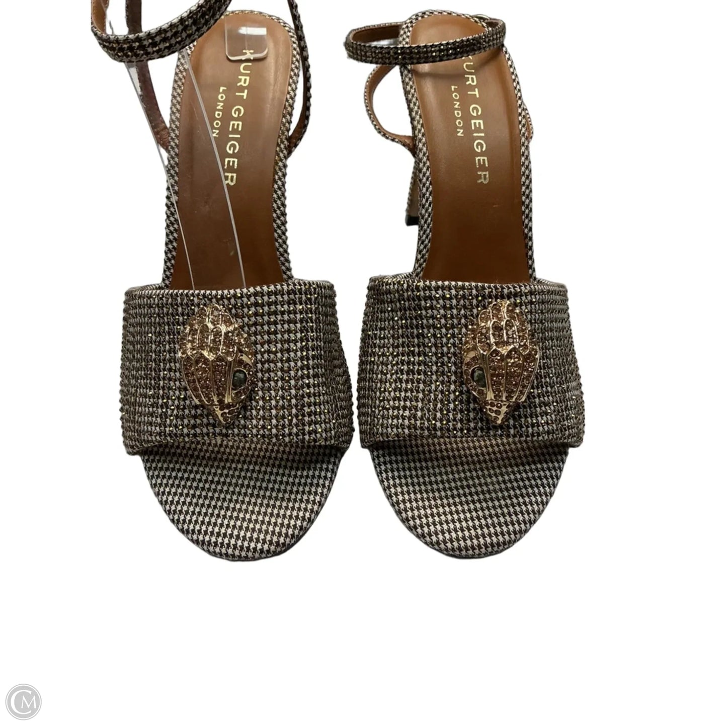 Sandals Designer By Kurt Geiger In Gold, Size: 9