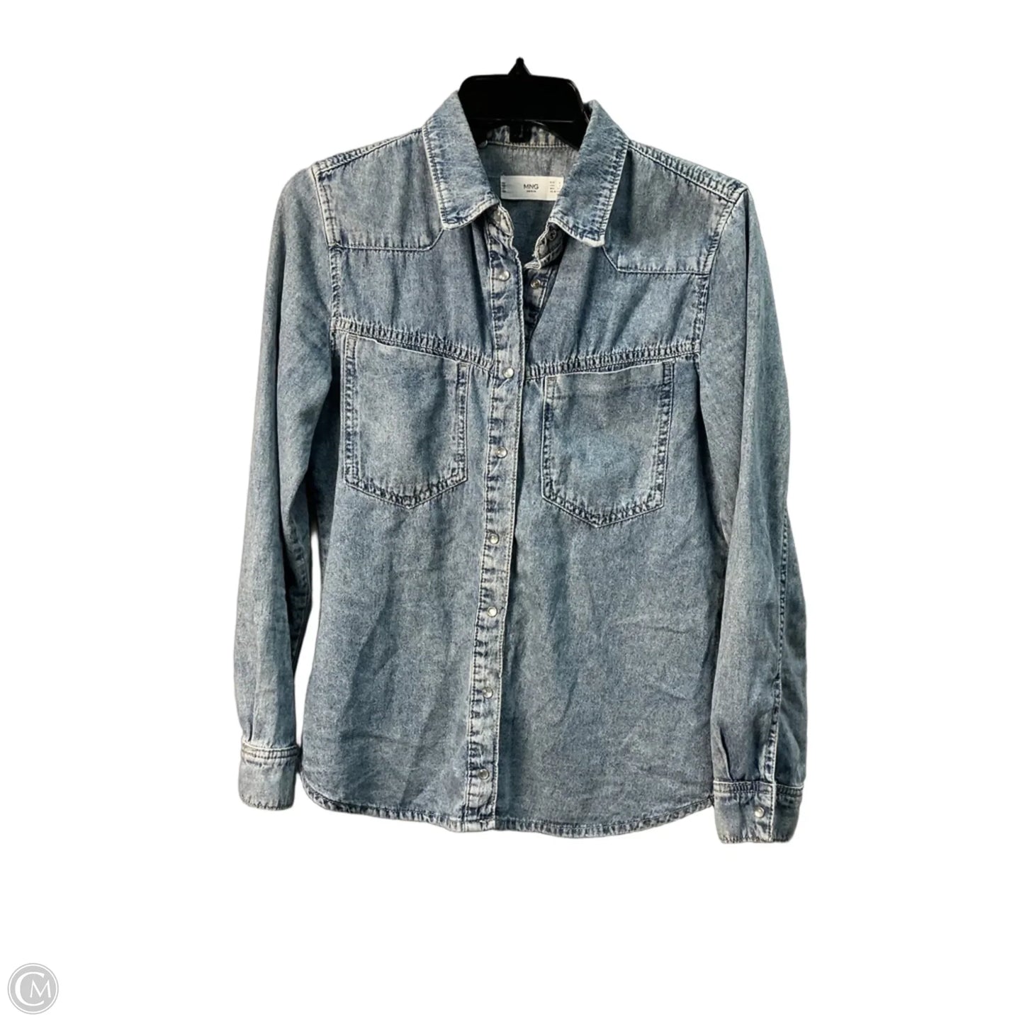 Jacket Denim By Mng In Blue Denim, Size: 4