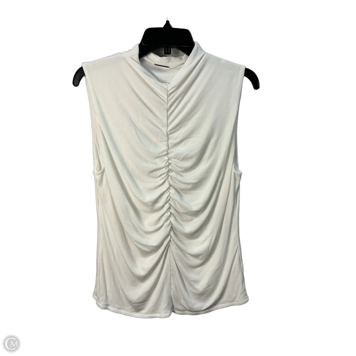 Top Sleeveless By Elie Tahari In White, Size: L