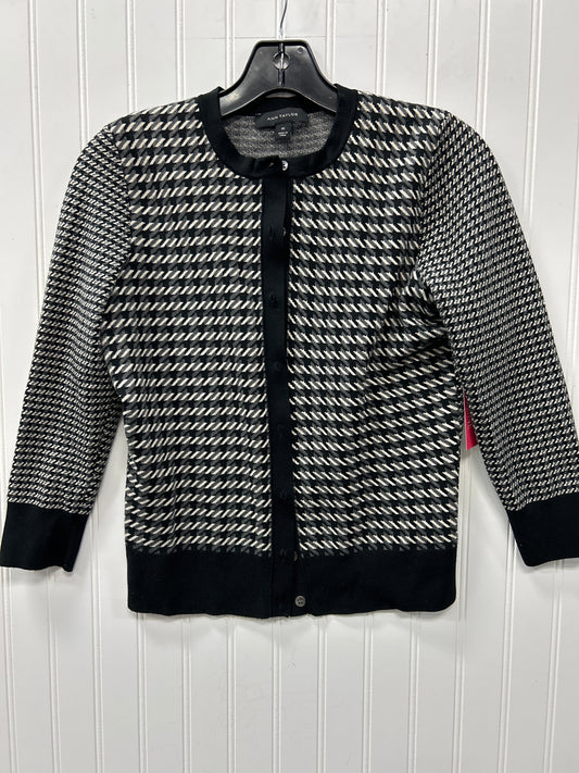 Cardigan By Ann Taylor In Black & White, Size:Xs